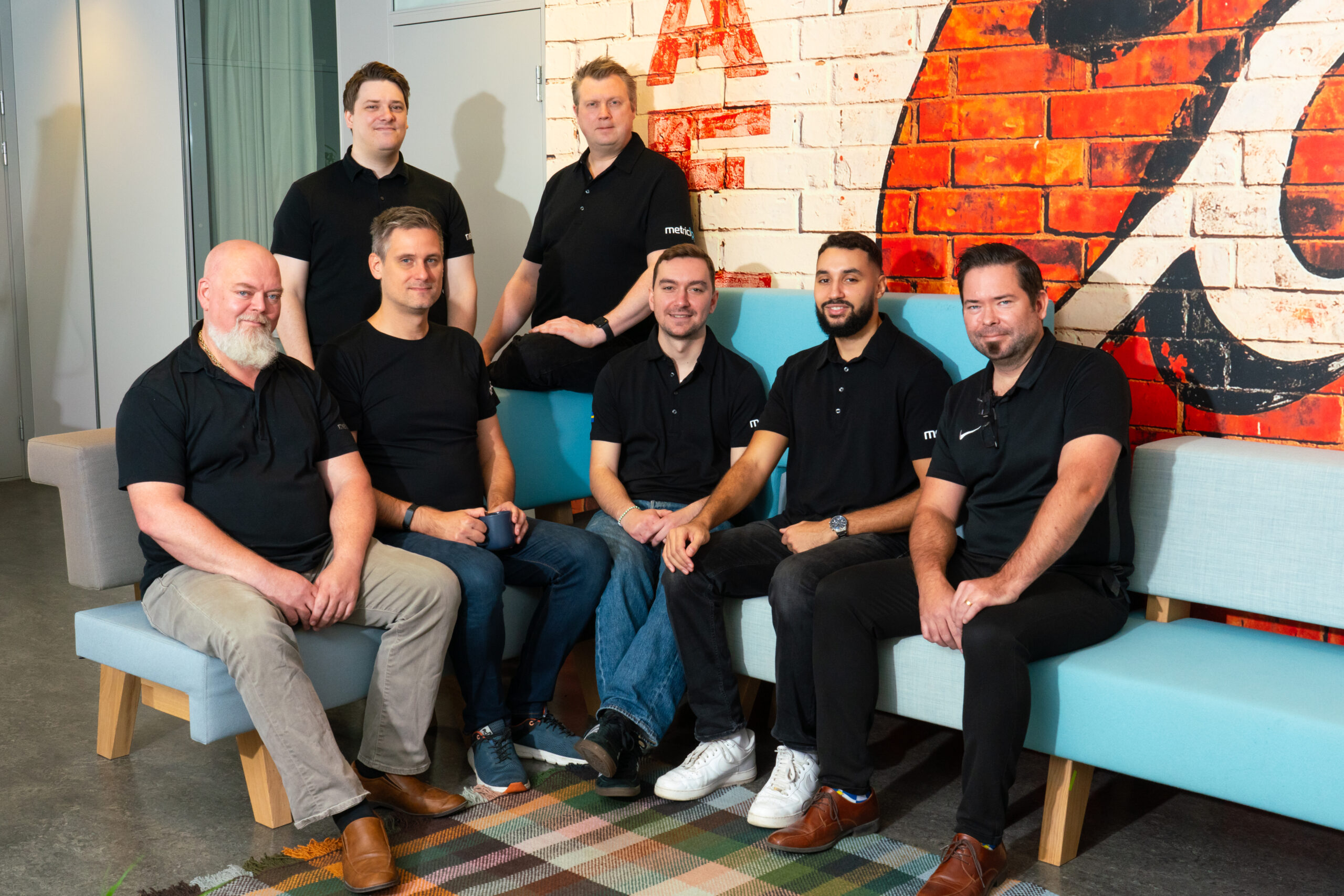 Gruppbild personalen: Fredrik Westberg, Tim Larsson, Johan Lindgren, Fredrik Landström, William Hansen, Ali Asbai, Seppo Hämäläinen