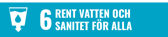 FN:s globala mål 6: Rent vatten och sanitet för alla.